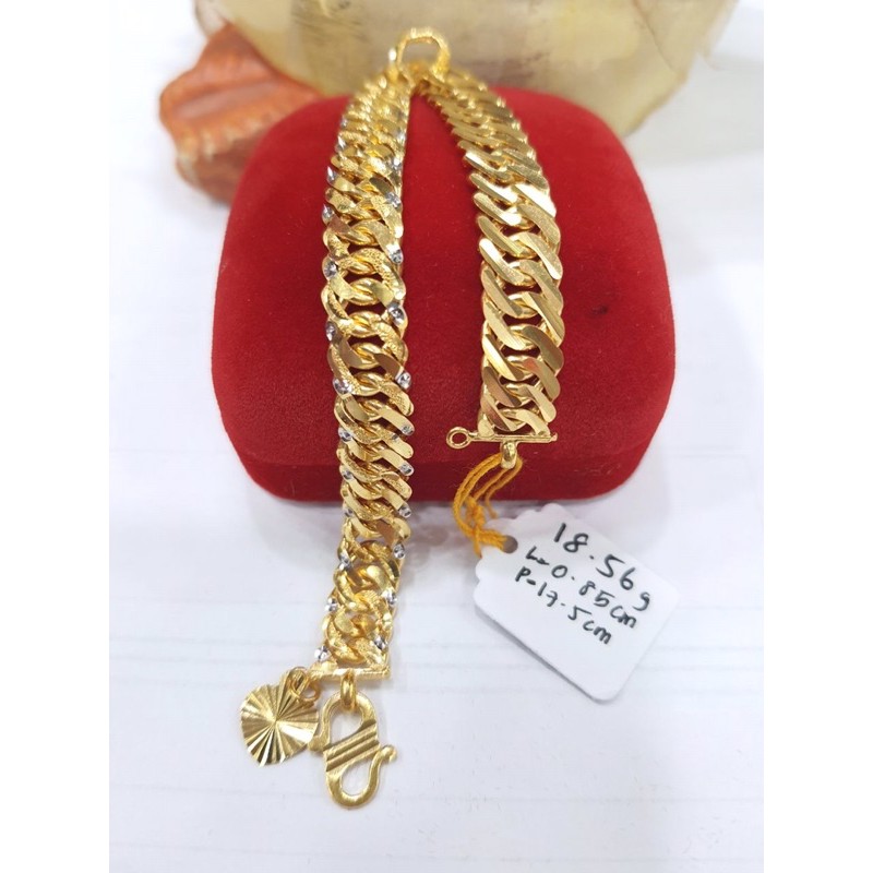  Gelang  Lipan Putri Padu Dewasa  Emas  916 Tulen Shopee 