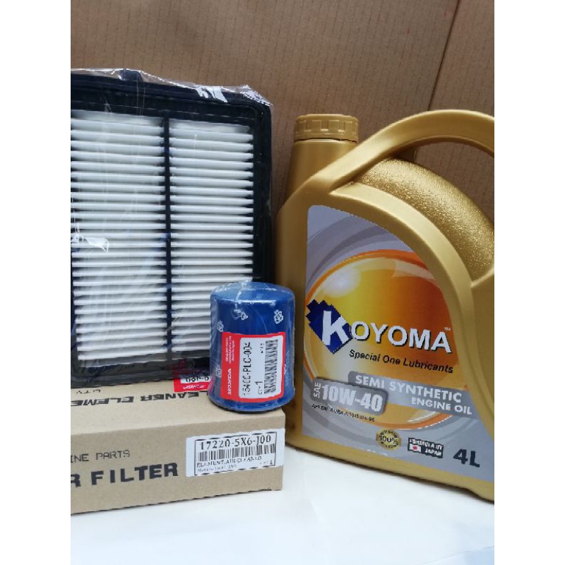 HONDA ODYSSEY RC1 2014y AIR FILTER + OIL FILTER + KOYOMA 10W40 SEMI