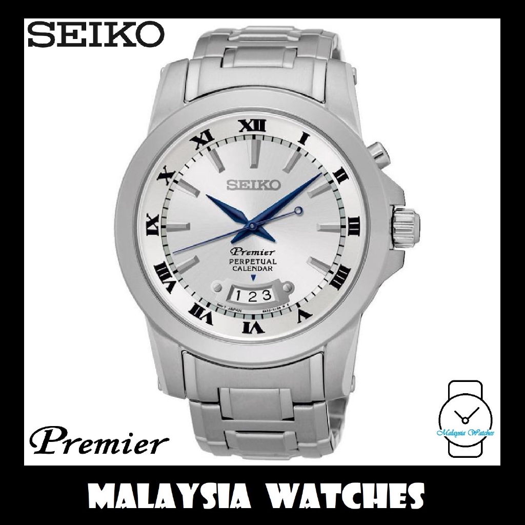 Seiko Premier SNQ145P1 Quartz Perpetual Calendar Sapphire Glass Gents Watch  | Shopee Malaysia