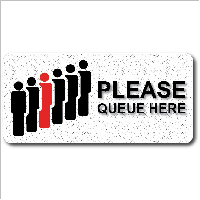 PLEASE QUEUE HERE ACRYLIC SIGN BOARD 105x220mm | Shopee ... - 654 x 654 jpeg 95kB