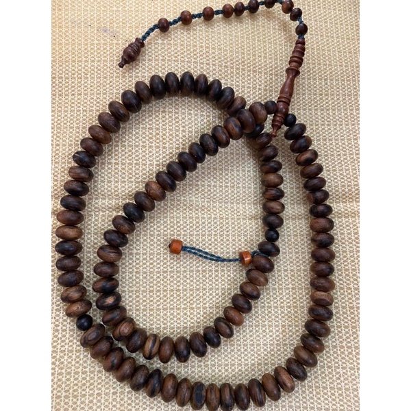 TASBIH GEMUNGGAL KAMPUNG handmede size besar 12-13mm size besar best zikir,bau asal kayu tanpa cat