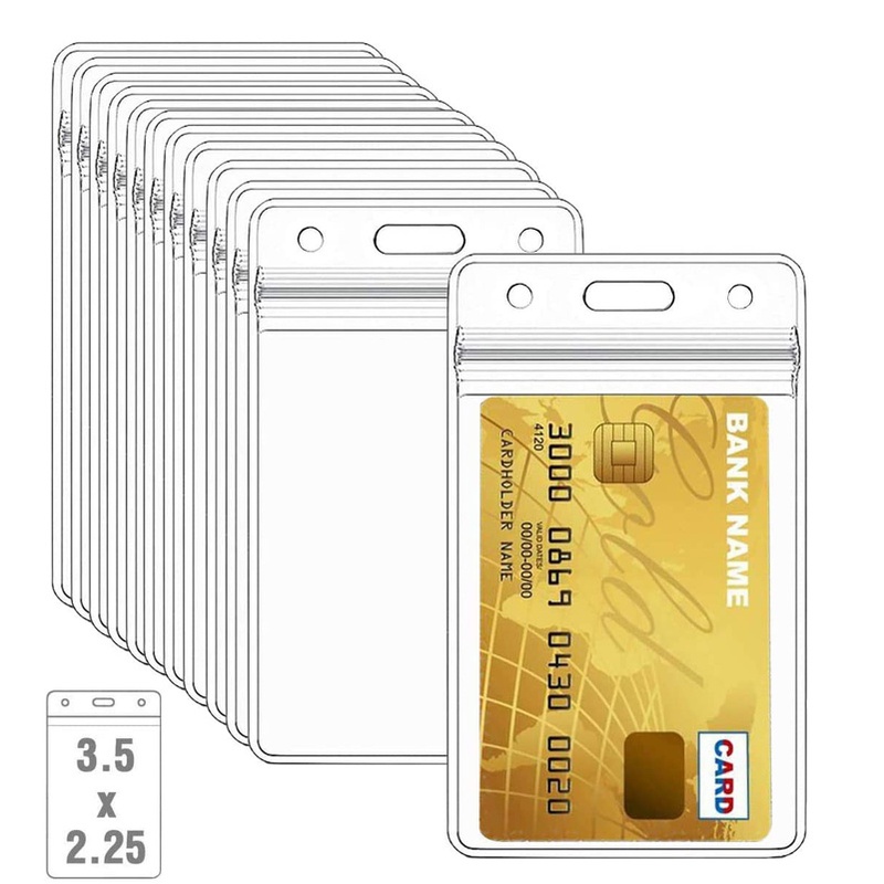 Female PVC ID Credit Card Sleeve/ Male Job Card Holder/ ID Card Plastic