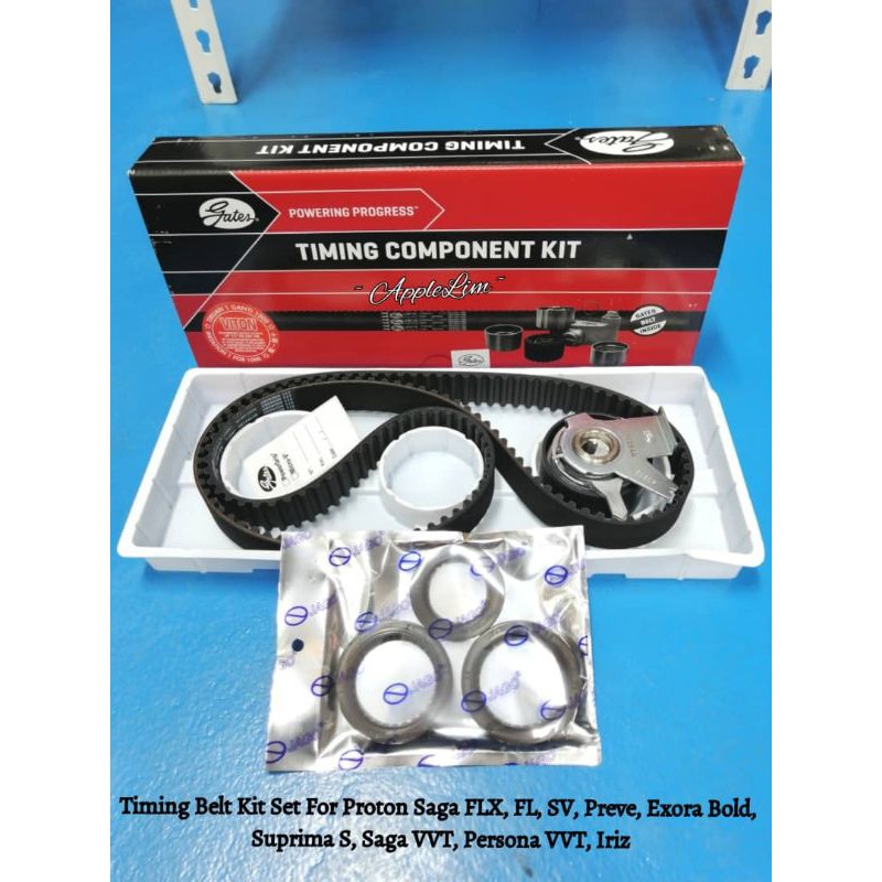 Gates Timing Belt Kit Set For Proton Saga FLX, FL, SV, Preve, Exora