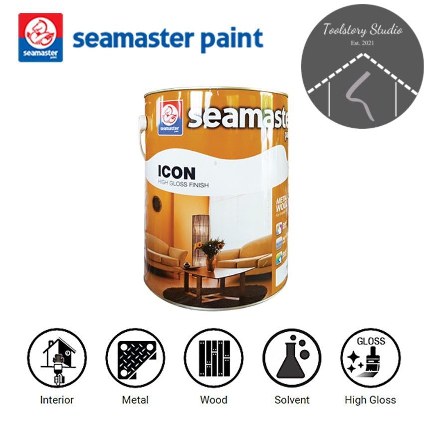 (Part 1) 1 Litre & 5 Litre Seamaster Icon Wood and Metal Paint High ...