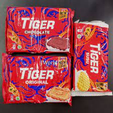 Tiger Biscuit Original 144.4g/Chocolate 144.4g/Susu 175g