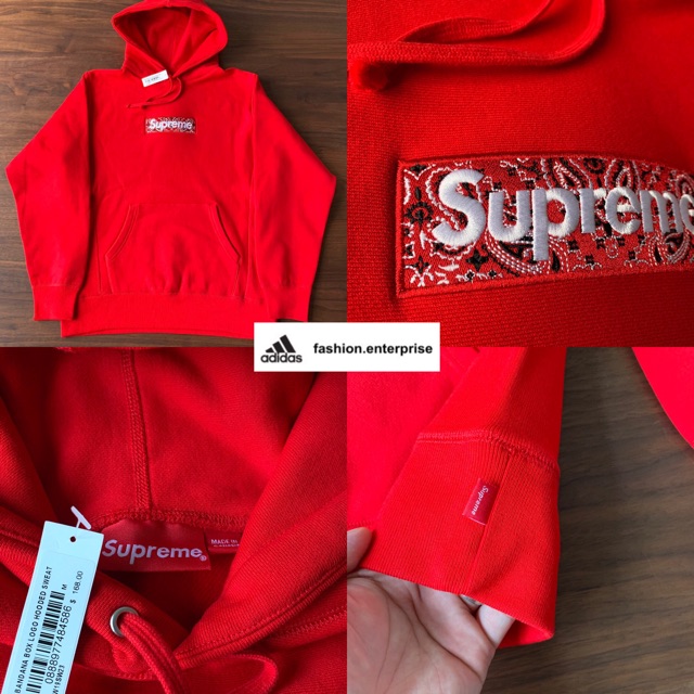 OUTLET 包装 即日発送 代引無料 新品 Supreme bandana box logo hooded