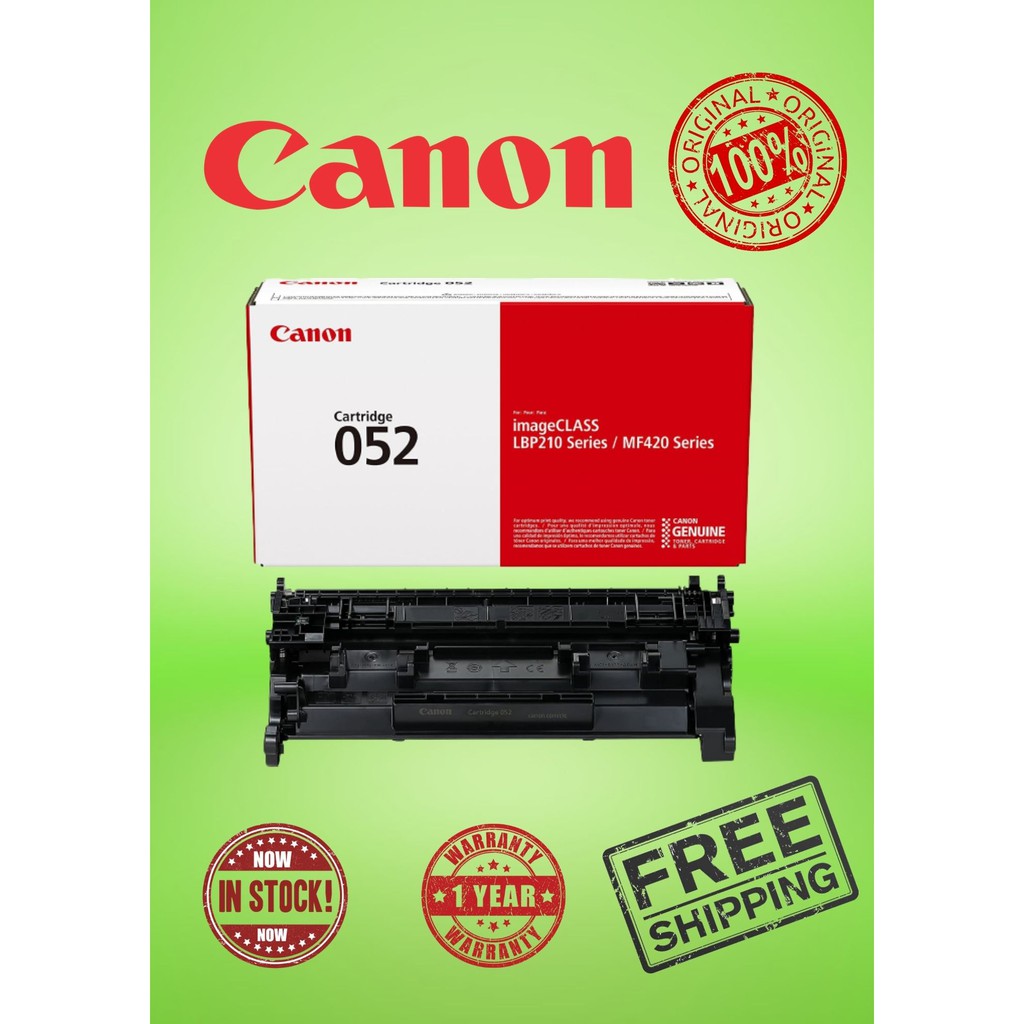 [GENUINE] CANON CARTRIDGE 052 ORIGINAL LASER TONER (BLACK) For imageCLASS LBP214dw LBP215x MF426dw MF429x