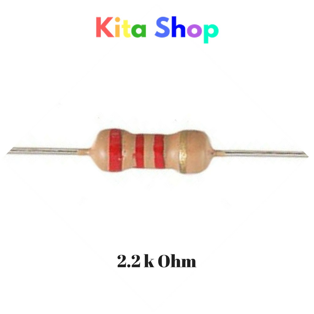 Resistor 2 2k ohm carbon 0 25w shopee malaysia