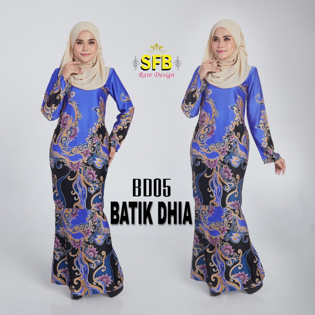  BAJU  KURUNG MODEN BATIK  DHIA Shopee  Malaysia