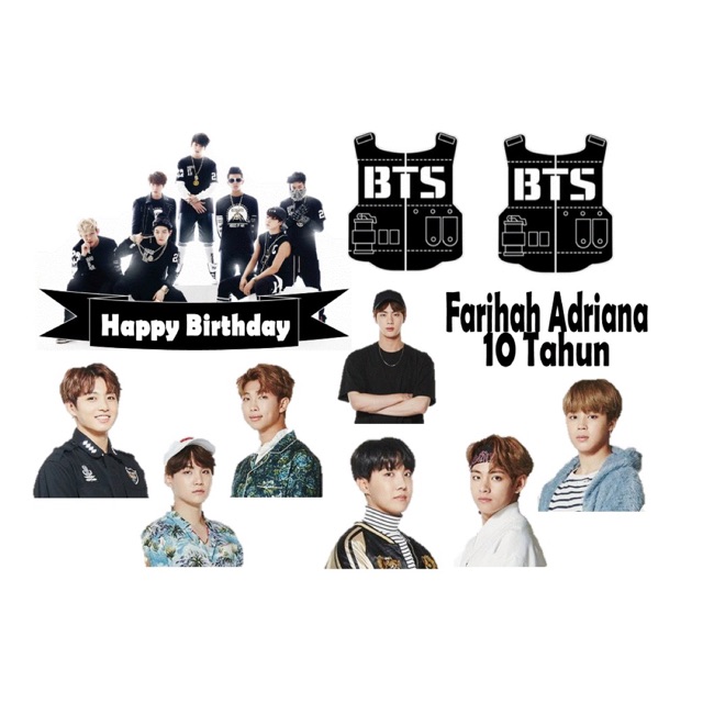 bts cake topper cake decorations shopee malaysia