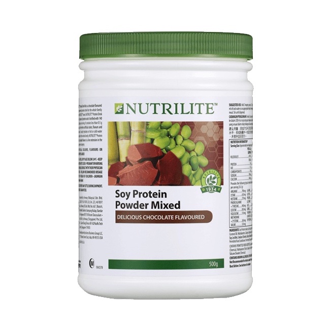 Nutrilite soy protein powder mixed chocolate 500g | Shopee Malaysia