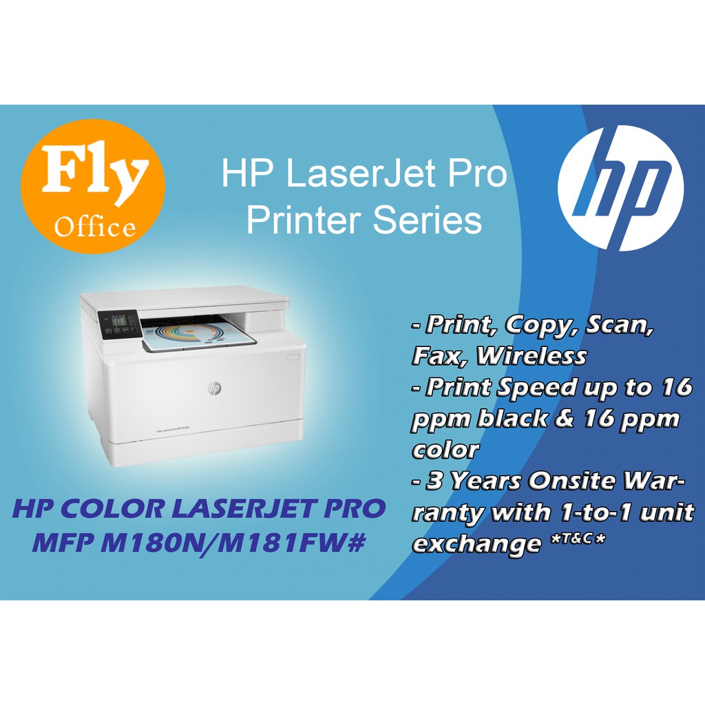 HP Color LaserJet Pro MFP M180n Printer (Print / Scan / Copy) | Shopee ...