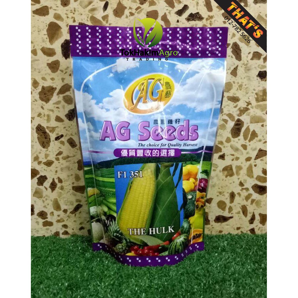 Benih Jagung Manis/Sweet Corn AG Seeds F1 351 (500gm) THE HULK 