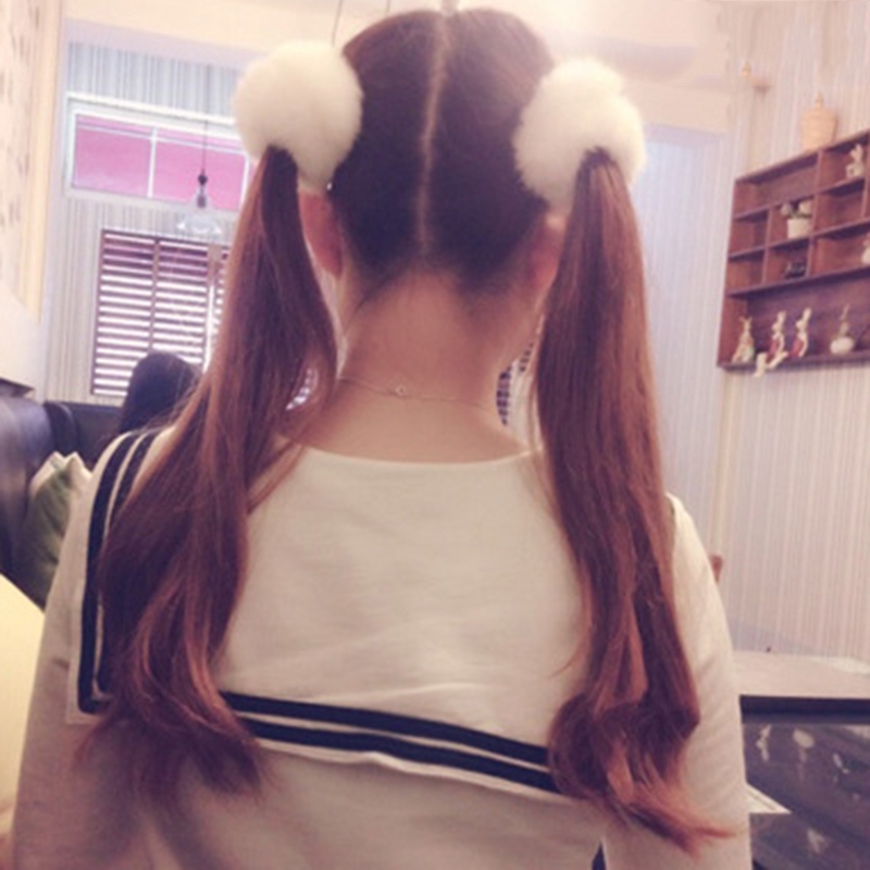 Girl Fluffy Hair Band Faux Fur Furry Soft Elastic Hair Bands Ring