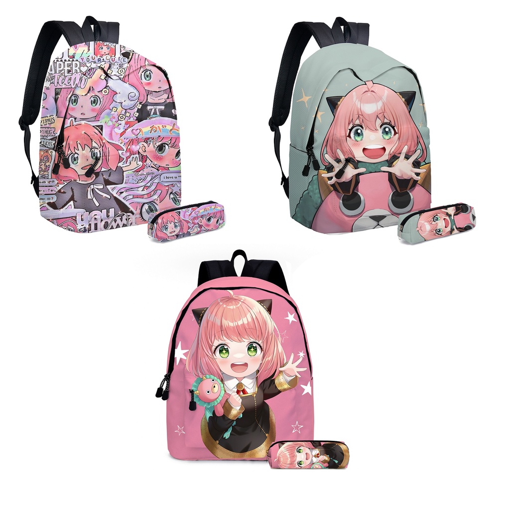 Socute Spy & Family Anya Forge Anime School Backpack Bag Beg Sekolah ...