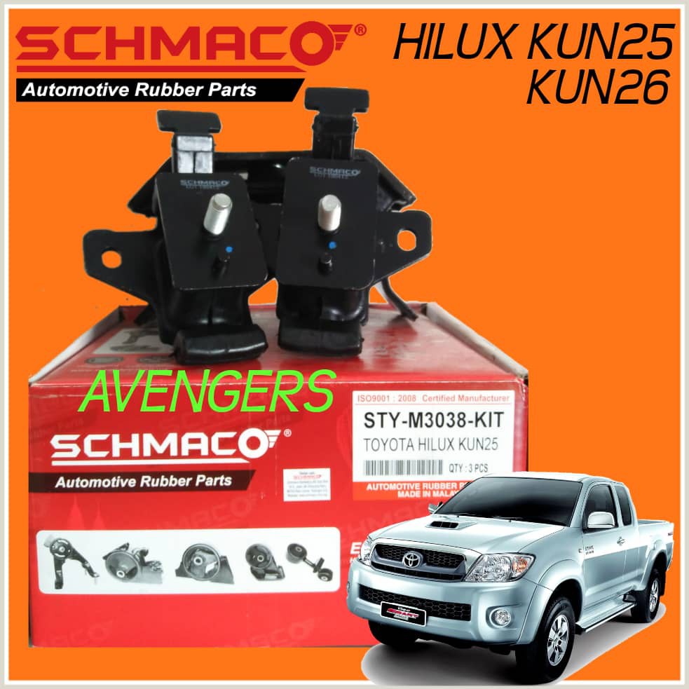 TOYOTA HILUX VIGO KUN25 KUN26 MANUAL SCHMACO ENGINE MOUNTING KIT