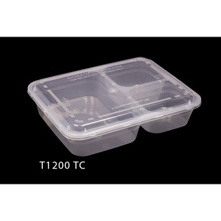 50pcs Plastic Container Ms10ts 3 Compartment Container With Lid Shopee Malaysia