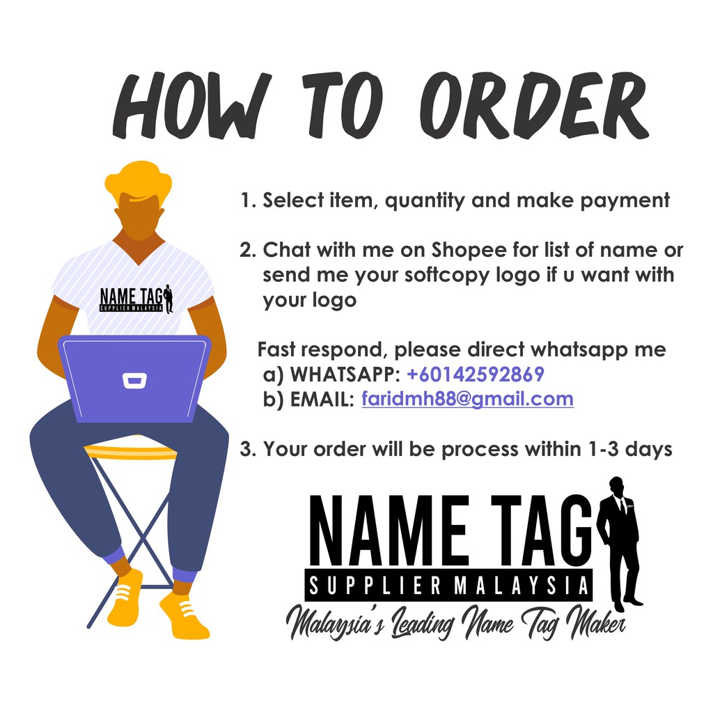 Name Tag Epoxy Shell Acrylic (75x25mm) | Shopee Malaysia