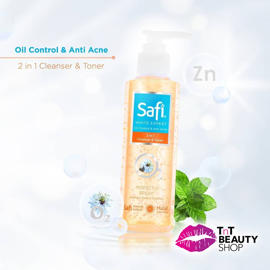 safi white expert 2 in 1 cleanser & toner oil control