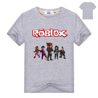 Ready Stockkids Boys Roblox Character Head Video Game Graphic T Shirt Gray - gray roblox character