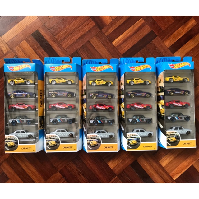 Hot Wheels 5 Pack - Car Meet | Shopee Malaysia