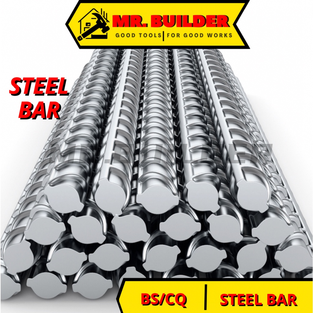 MR BUILDER Y10 Y12 Y16 High Tensile Deformed Steel Bar BS CQ SIRIM Besi