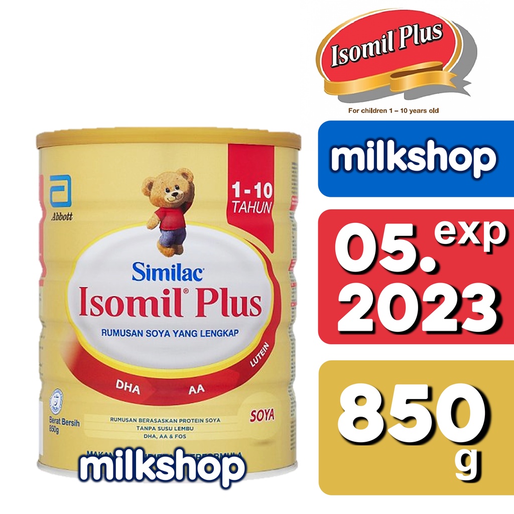 Similac Isomil Plus 850g 110 tahun years Soy based Lactose Free cow