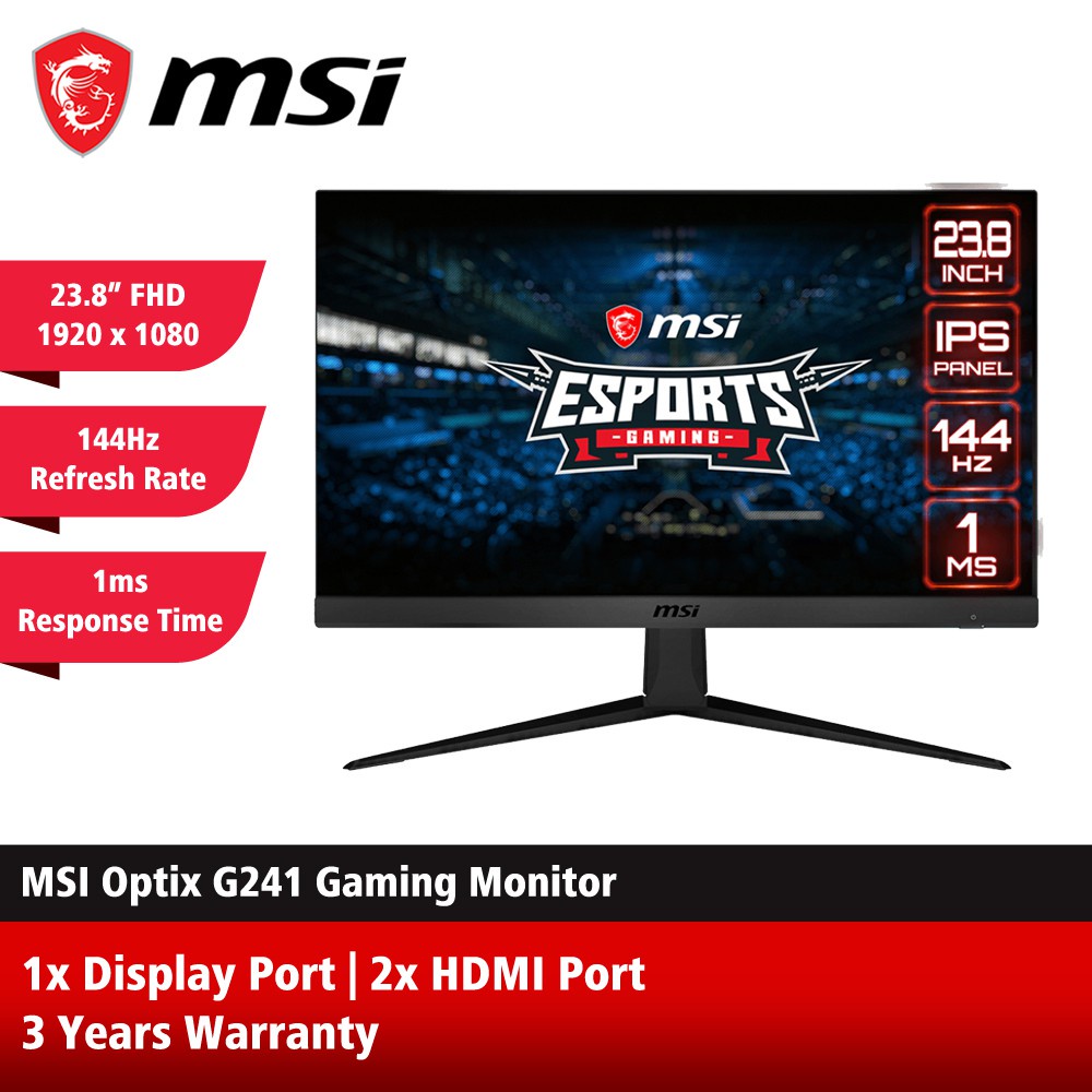 MSI Optix |G241|G243|G24C4|G271|G273|G27C4|G27C7|144Hz/165Hz | Shopee ...