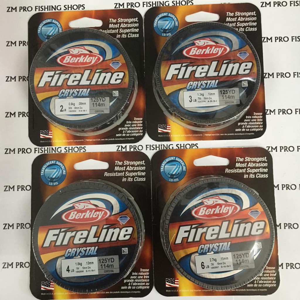 BERKLEY FIRELINE CRYSTAL MICROFUSED WITH DYNEEMA BRAIDED LINE | Shopee ...