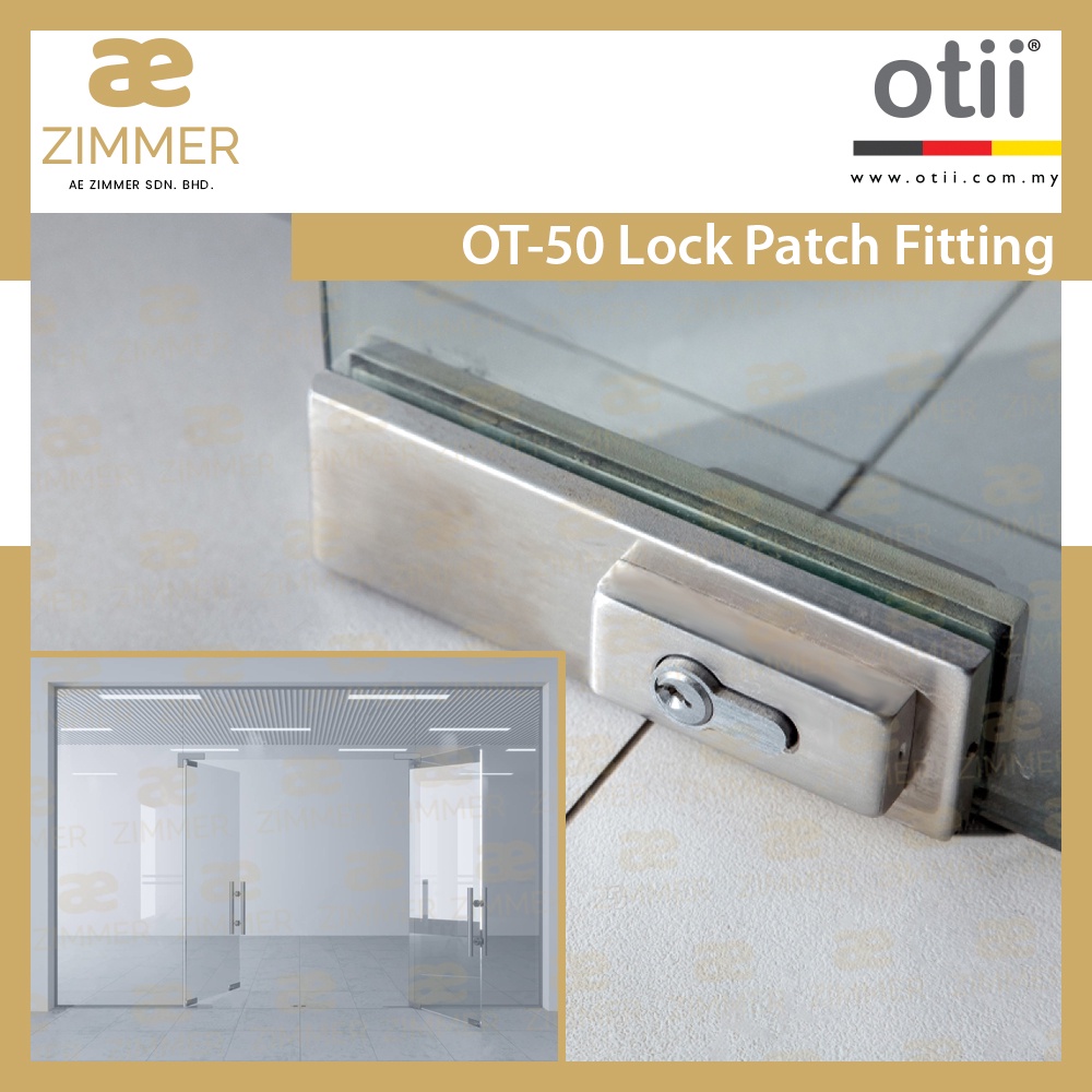 AE Zimmer Otii Floor Hinge Accessories OT50 Lock Patch Fitting
