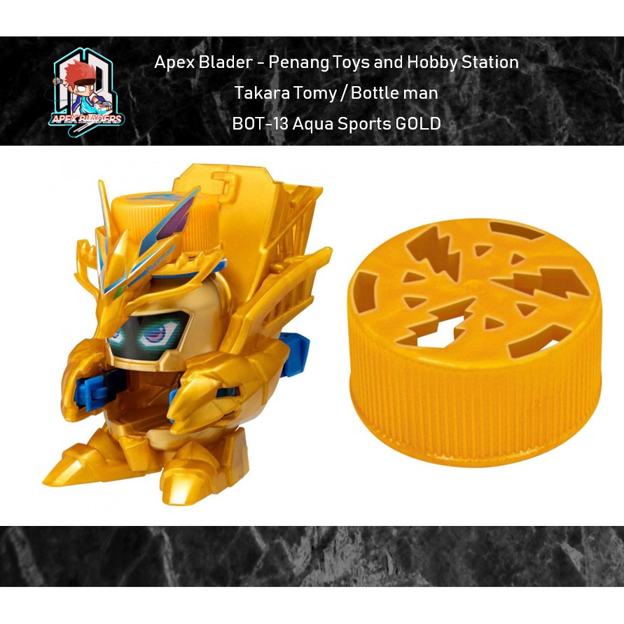 Takara Tomy Bottleman Bot 13 Aqua Sports Gold Shopee Malaysia