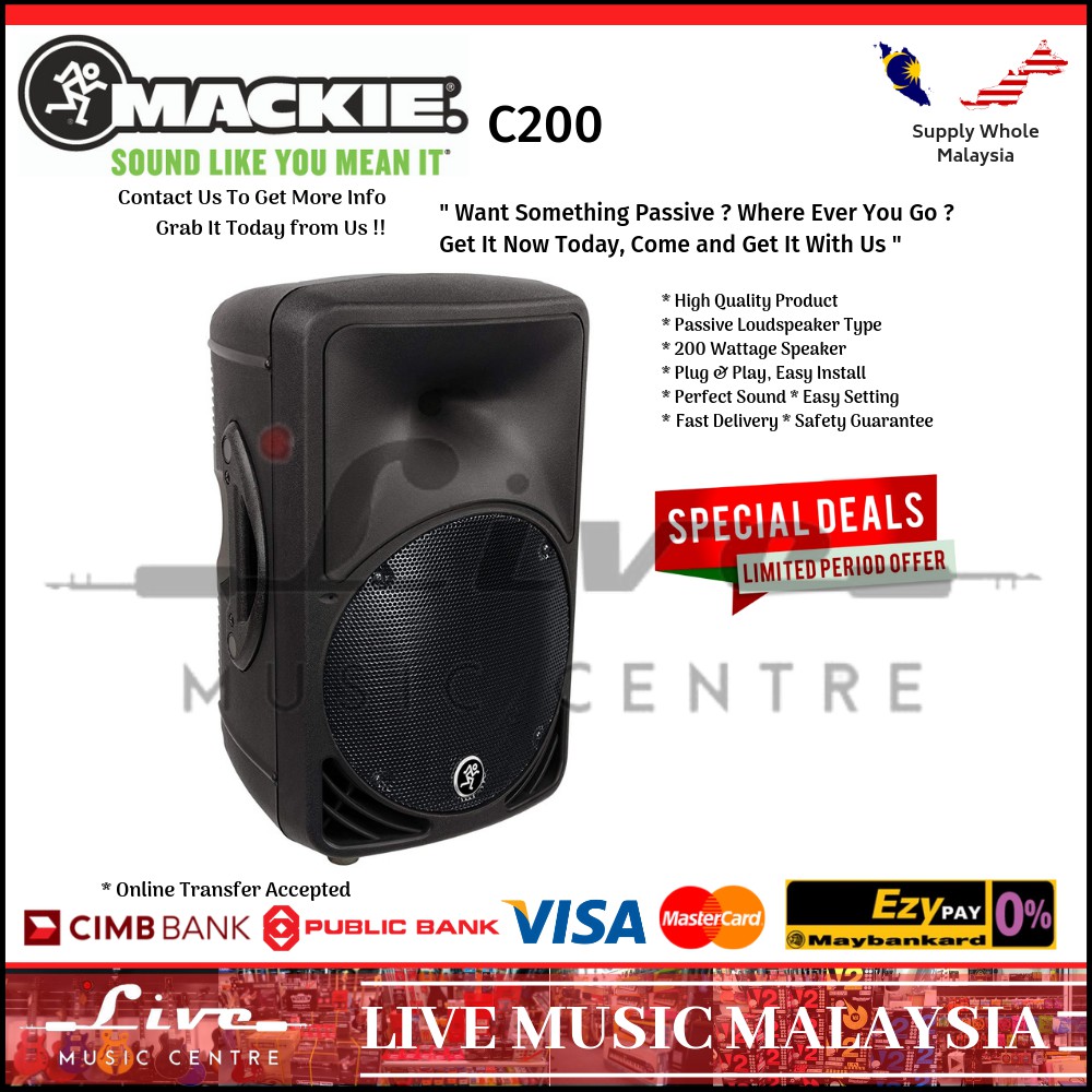 mackie c200 speakers