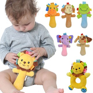 manhattan toy skwish color burst rattle and teether grasping activity toy