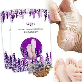 【Ready Stock】Lavender Exfoliating Foot Mask To Remove Dead Skin, Whitening, Moisturizing, Calluses, Tender Feet Gloves, Anti-drying, Moisturizing, Foot Mask, Desalination of Fine Lines, Hand Mask, Peeling, Exfoliating Foot Mask, Skincare, Foot Care