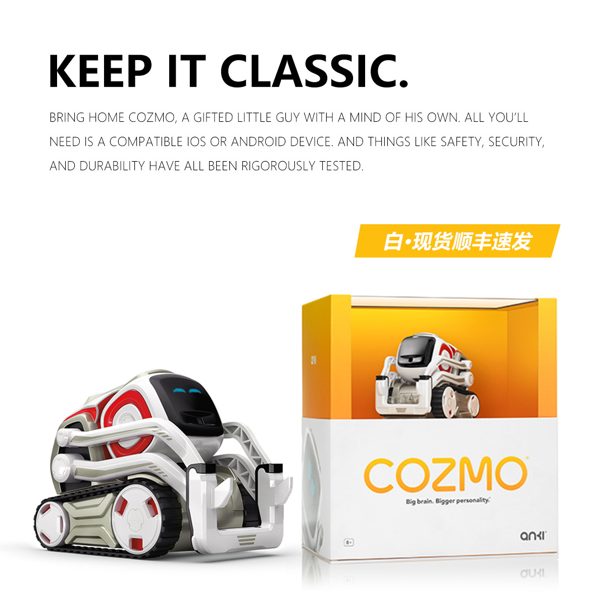 Original 100 Anki Cozmo Ai Voice Family Interaction Early Education Toy Wall Robot Vector 1 Year Warranty Shopee Malaysia