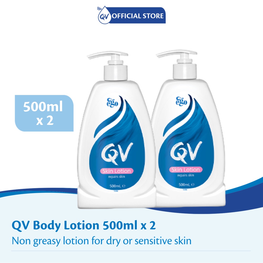 [Bundle Set] QV Skin Lotion 500ml x 2 24Hours Skin Hydrating