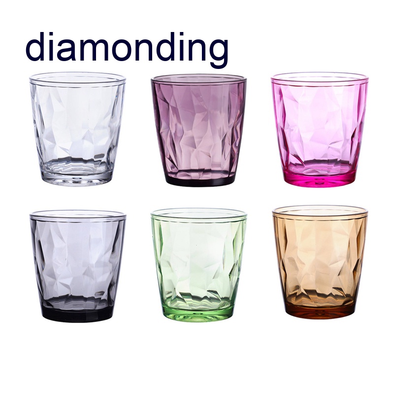 Diam Unbreakable Premium Drinking Acrylic Cups Dishwasher Safe Drinkware Cup