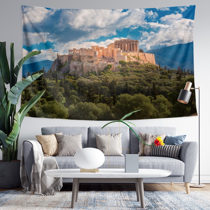 Patnon God Temple Ancient Greece Athens Guardian City Legacy Poster Photo Bedstay Decoration 