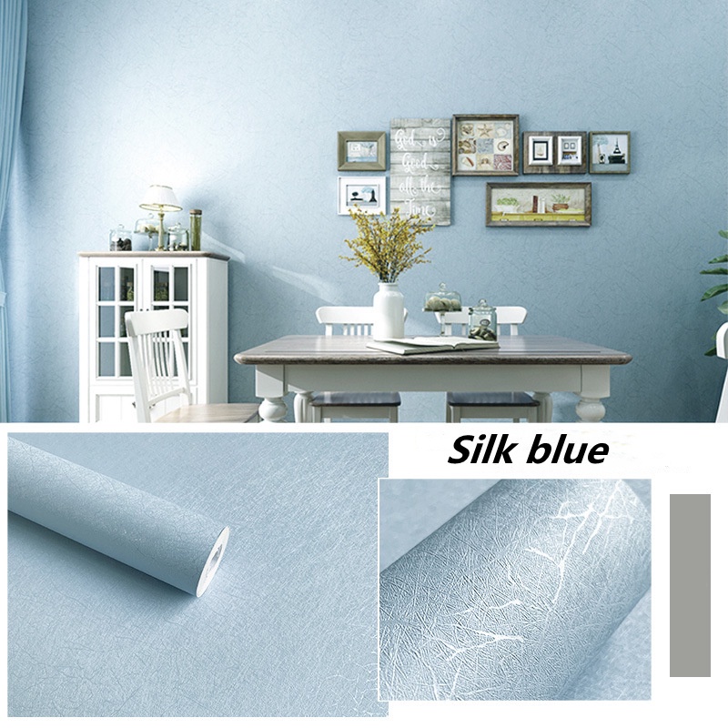 10M Pvc Self Adhesive Wallpaper Linen Pattern for Home for Bedroom Decor Living Room Sticker