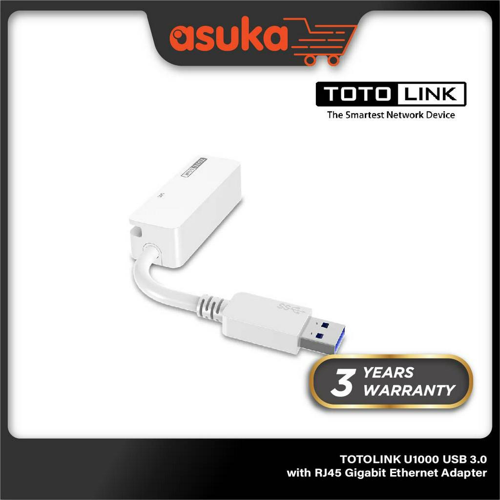 TOTOLINK U1000 USB 3.0 with RJ45 Gigabit Ethernet Adapter
