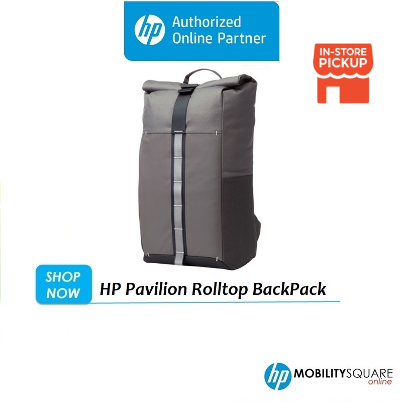 HP Pavilion Rolltop Backpack Shopee Malaysia