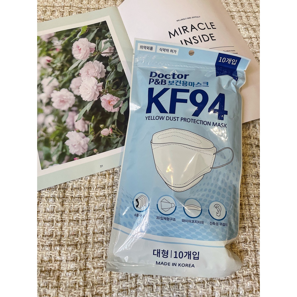 MADE IN KOREA 100 Authentic [DOCTOR P&B] 4ply KF94 Face Mask (10pcs
