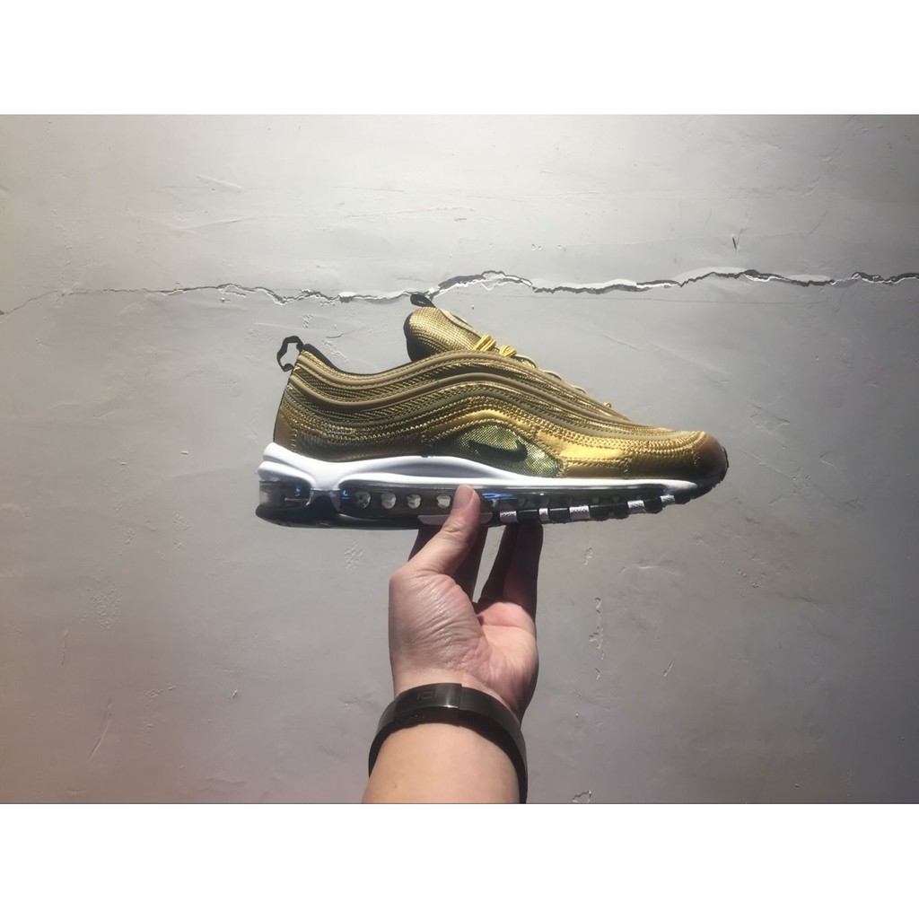 NIKE Air Max 97 CR7 Cristiano Ronaldo gold mens low top sneaker mens sport shoes NIKE Air Max 97 CR7 Cristiano Ronaldo gold mens low top sneaker mens sport shoes