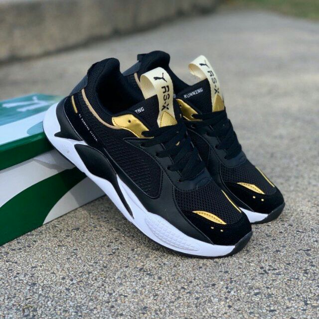 puma rsx black gold