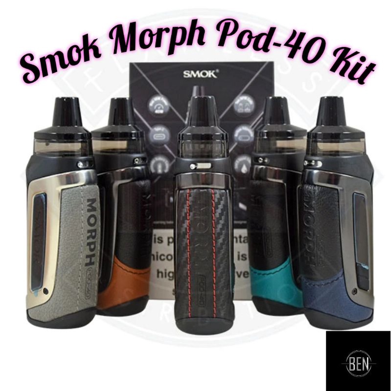 Original Smok Morph Pod 40 2000mah Rpm Mesh Triple Coil Shopee Malaysia