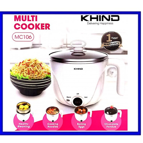 KHIND 2 Tier Mini Multi Cooker 1 Little Electric Cooker | Shopee Malaysia