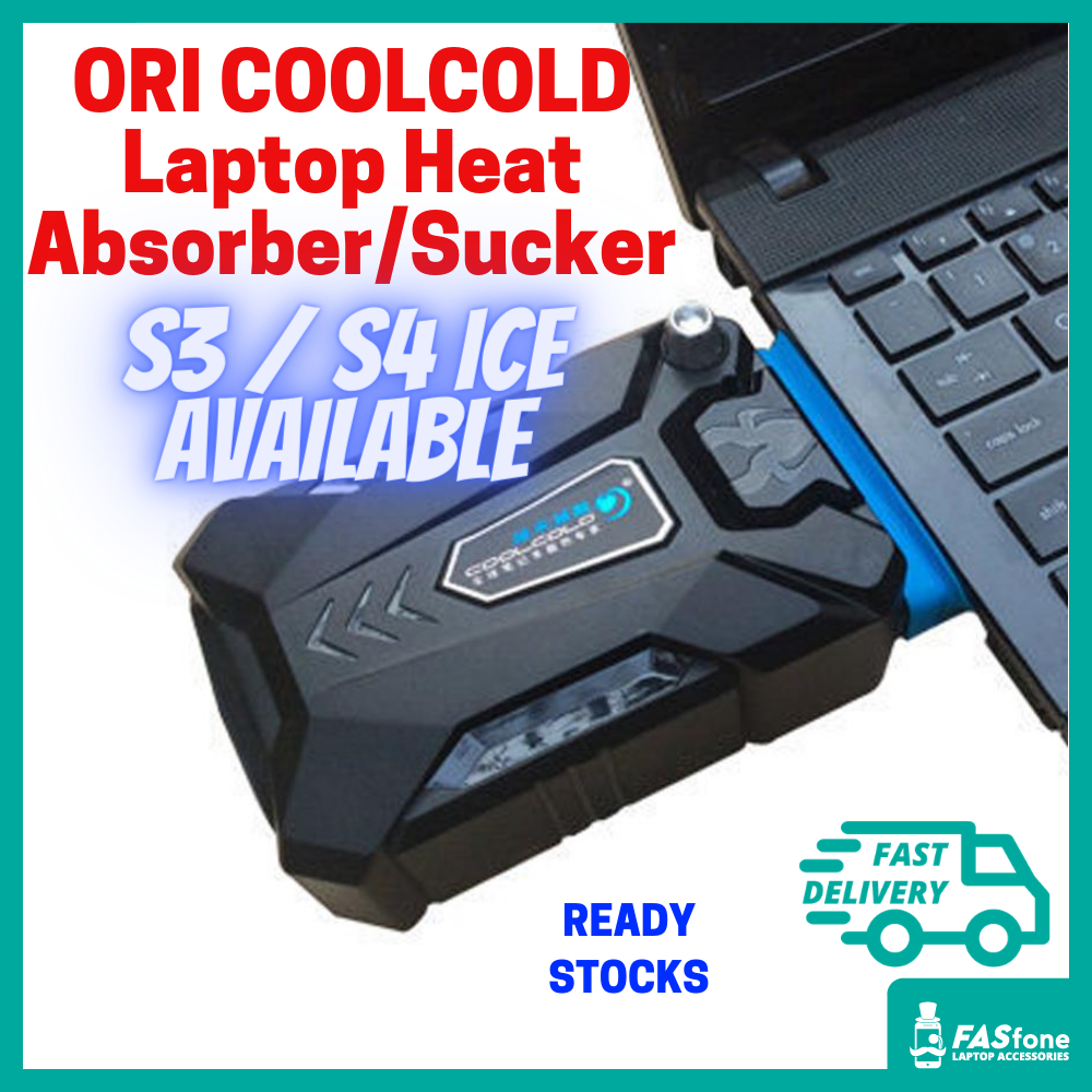 (ORIGINAL READY STOCKS) COOLCOLD Laptop Cooler Laptop Fan USB Portable