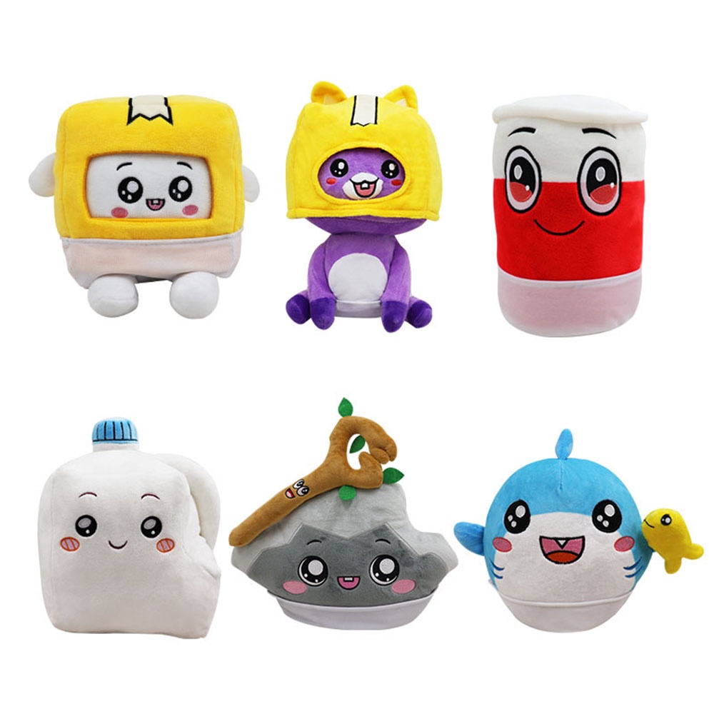 Stuffed Lankybox Plush Toy Removable Cartoon Robot Soft Toy Plush Anime ...