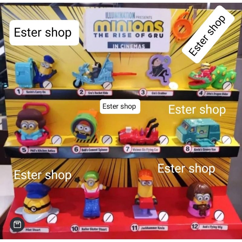 Mcdonald Happy Meal Minions The Rise Of Gru 22 Figure Shopee Malaysia