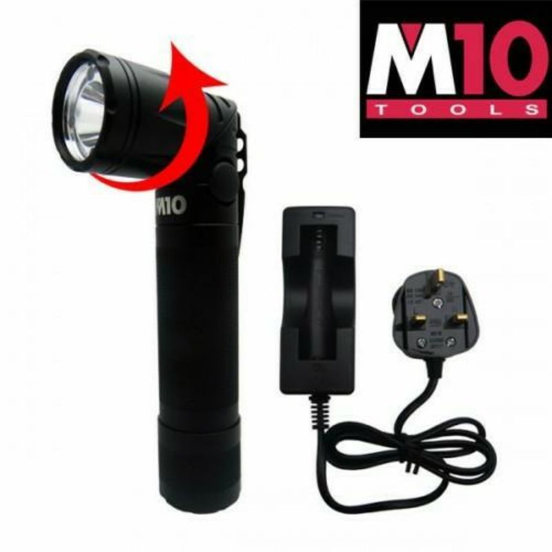 M10 Aluminium Rechargeable 5W LED L-Torchlight (LE-286) | Shopee Malaysia